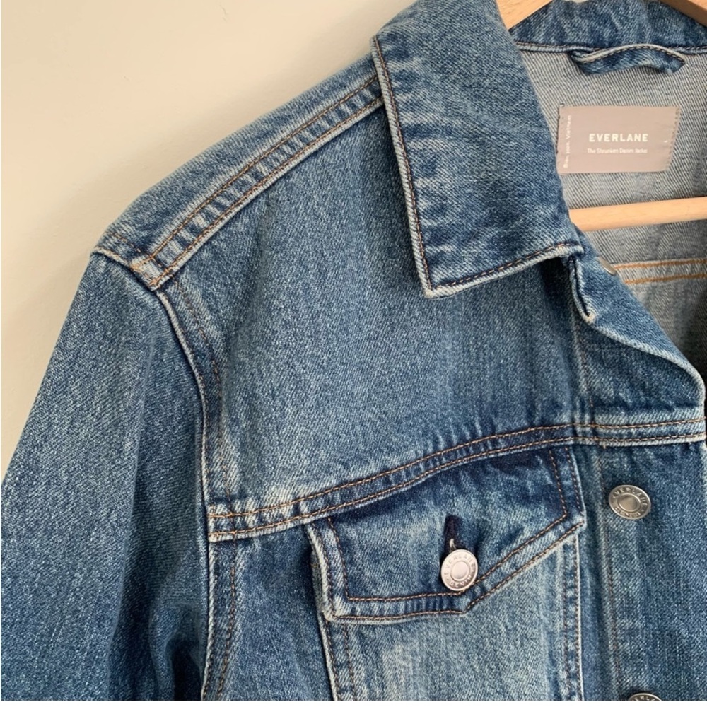 Everlane The Shrunken Denim Jacket L - Picture 5 of 9